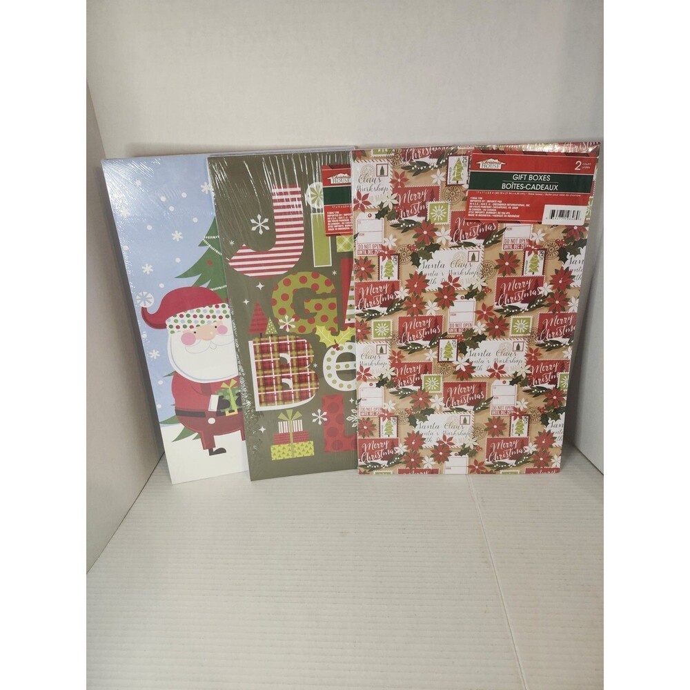 Lot Of 3 17×11 Christmas Boxes 2 Pack Each